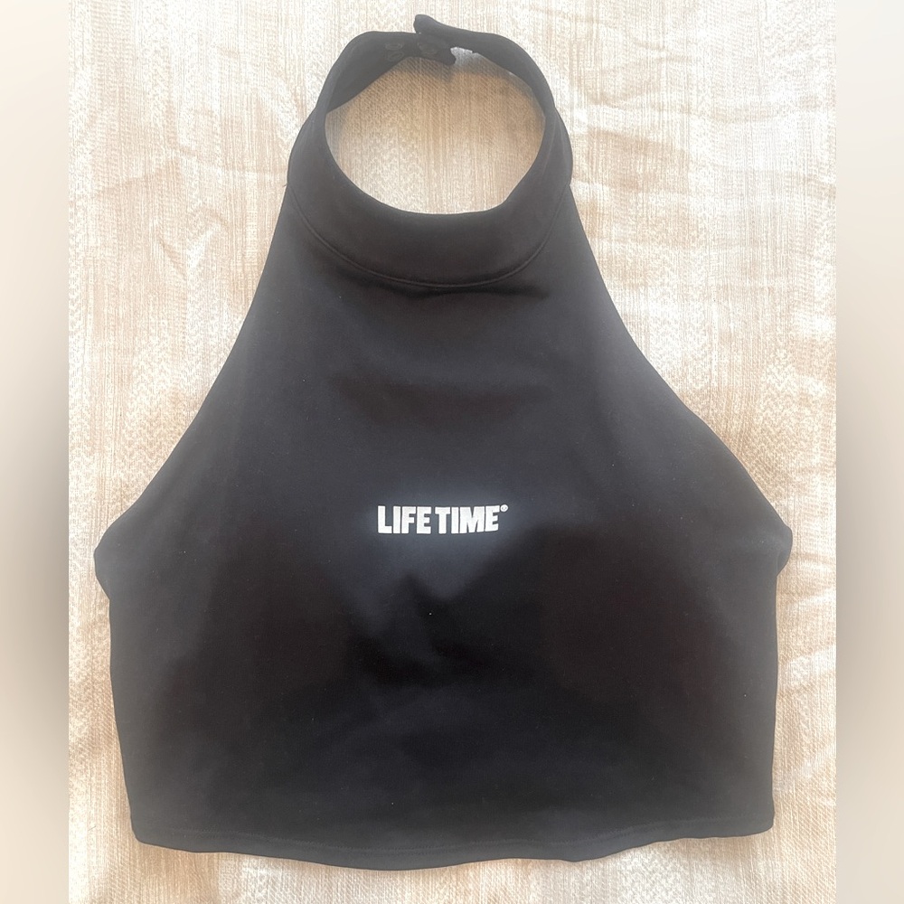 Alo Yoga High-Neck Crop Tank – Life Time Branded | Size S | Rare & Super Cute!